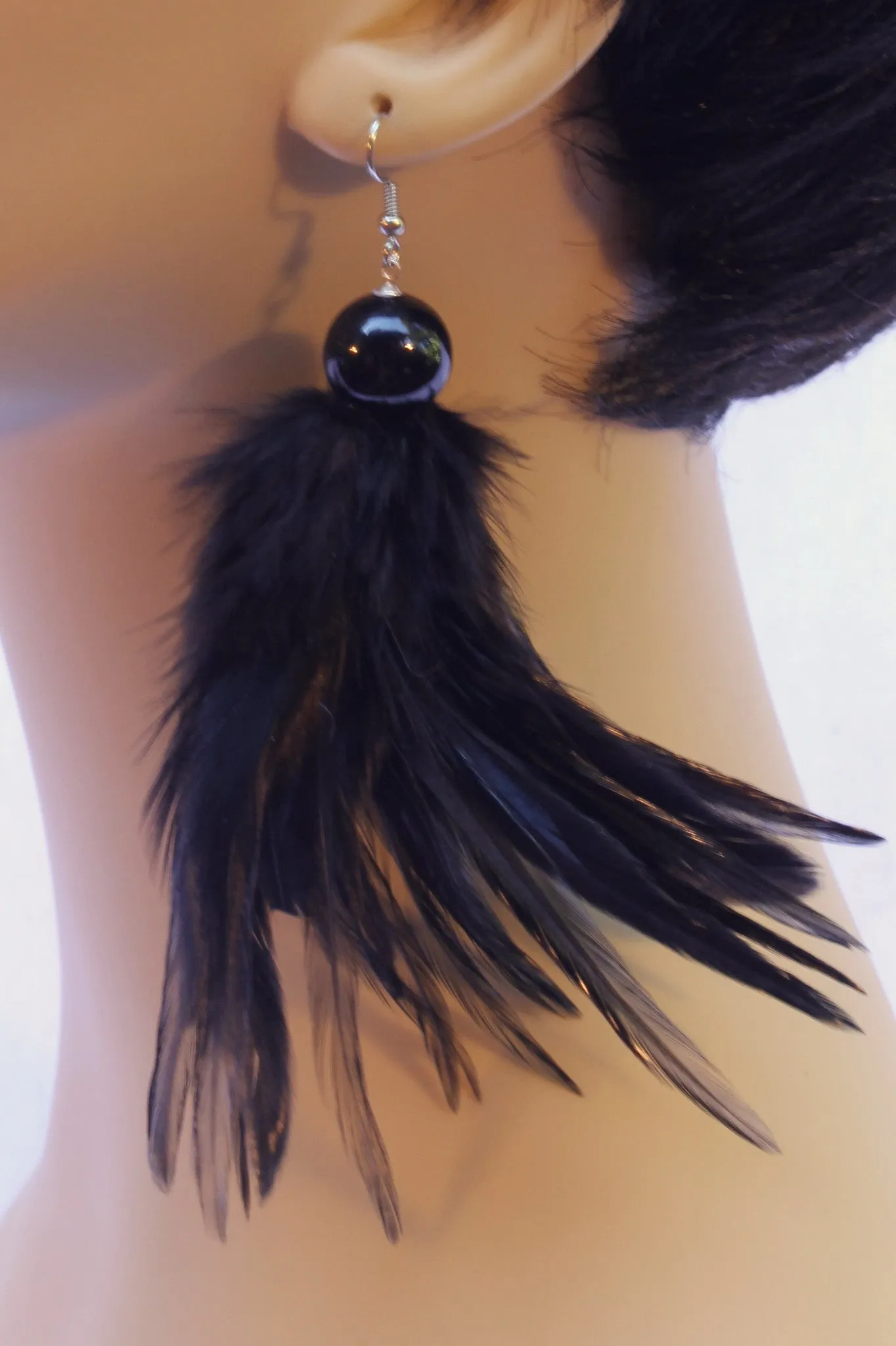 Fierce Rooster Cluster Earrings