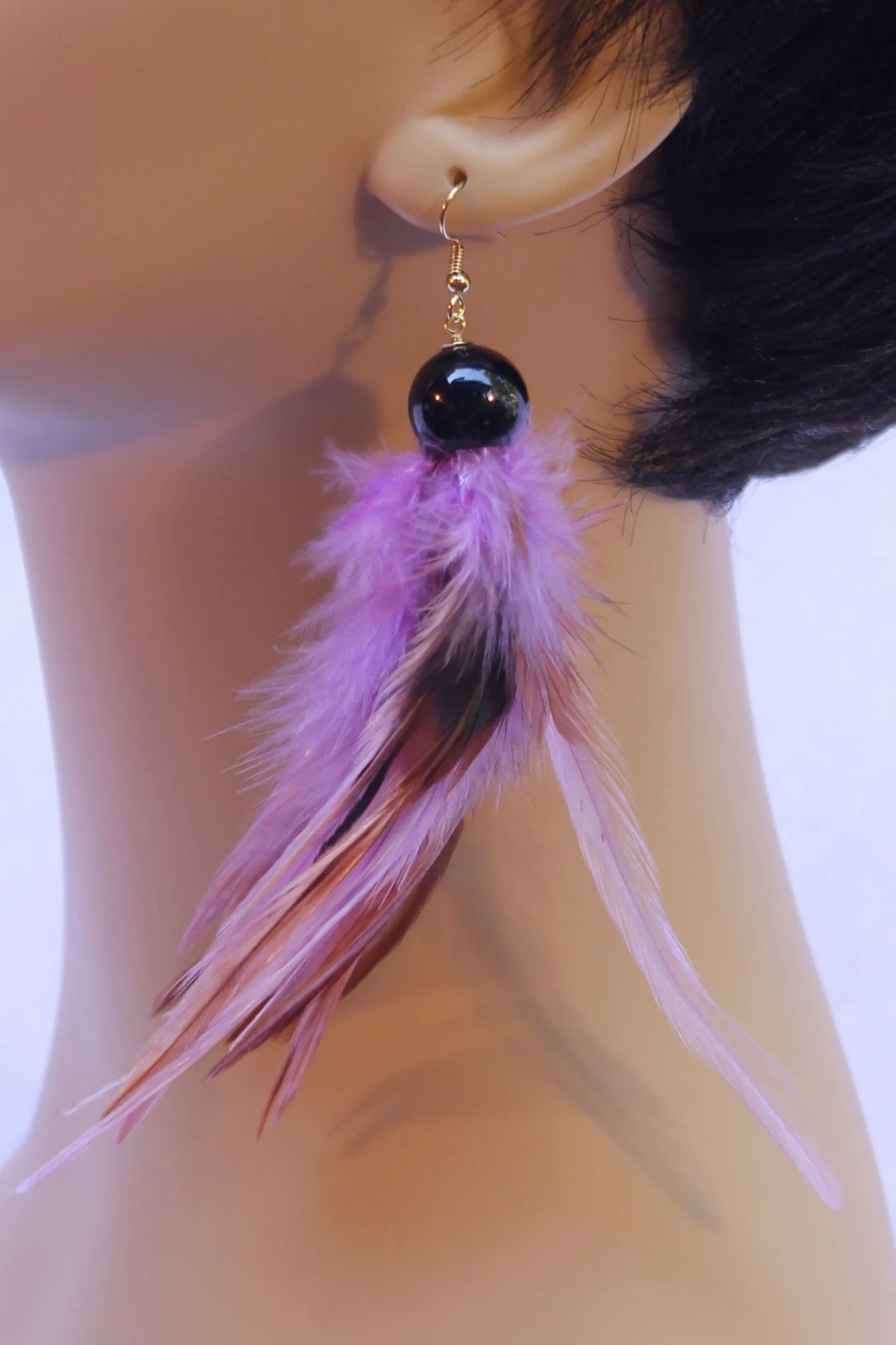 Fierce Rooster Cluster Earrings