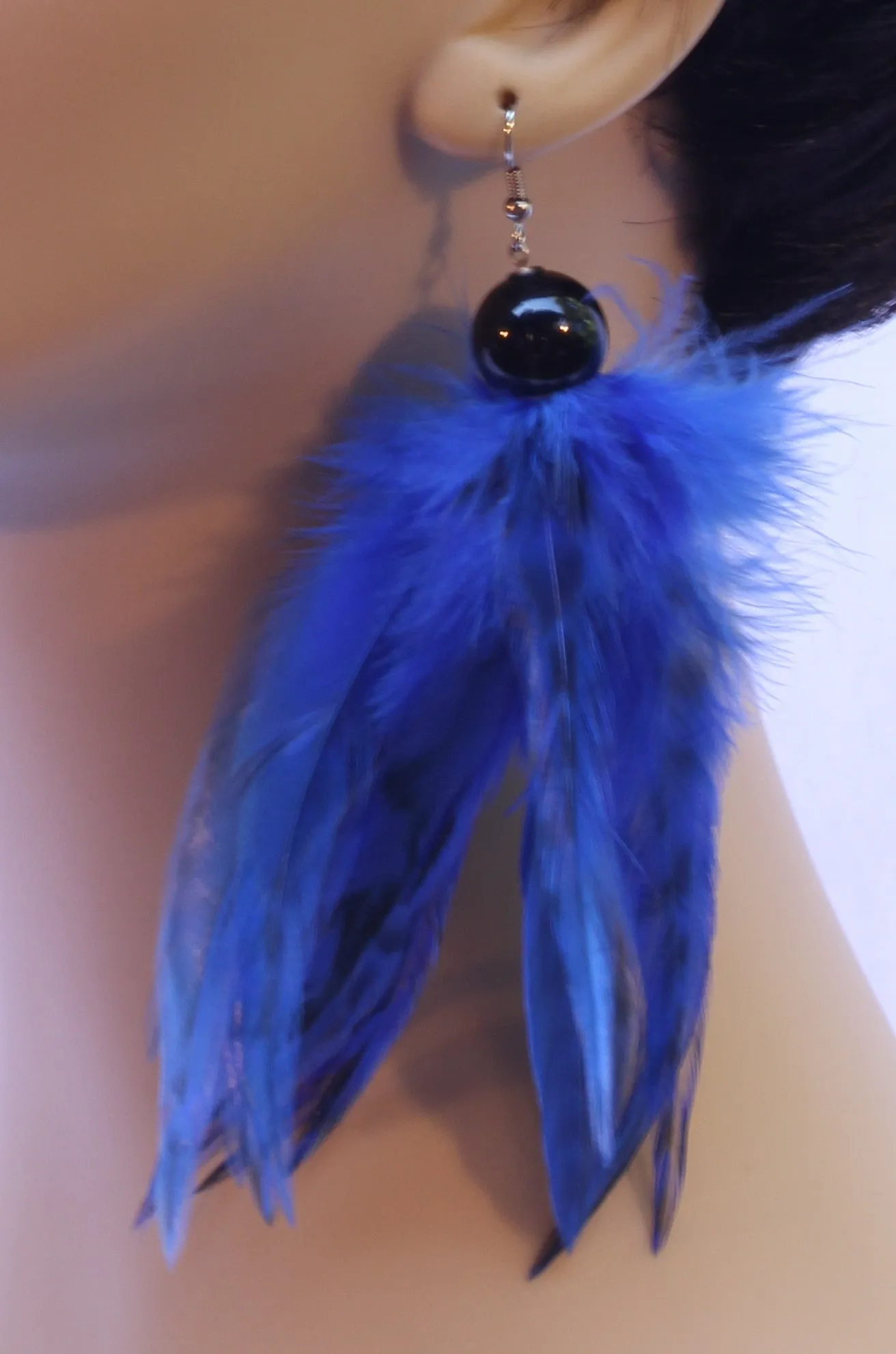 Fierce Rooster Cluster Earrings