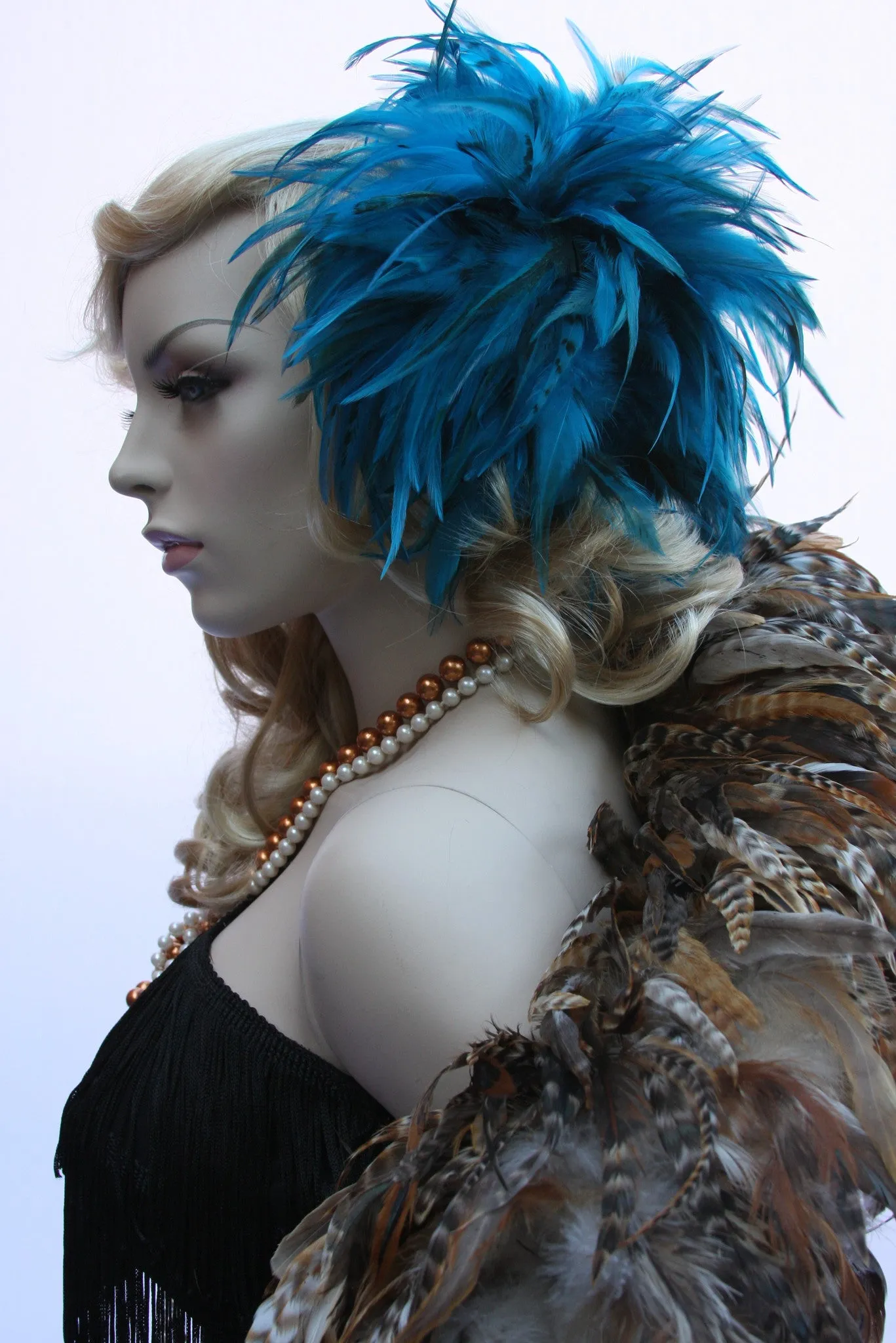Fierce Rooster Feather Hairclip
