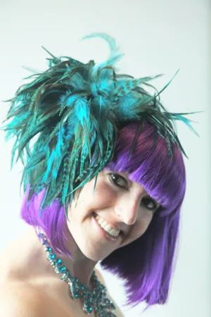 Fierce Rooster Feather Hairclip