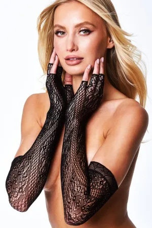 Fingerless Lace Opera Glove