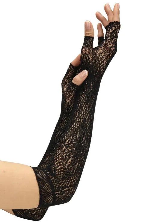 Fingerless Lace Opera Gloves