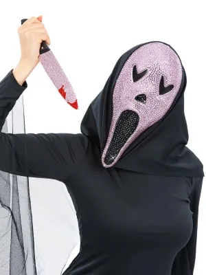 Ghostface Glam Scream Halloween Mask & Knife Accessory Set