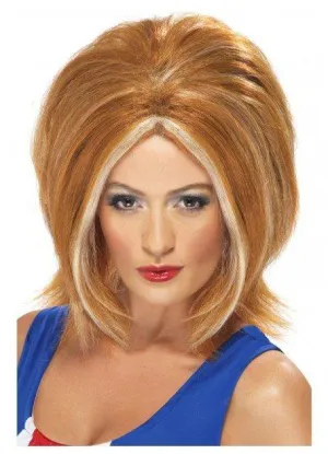 Ginger Spice Girl Power Costume Wig Womens 90s Costume Accessory
