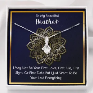 Girlfriend Wife Custom Name Necklace, Alluring Beauty Necklace