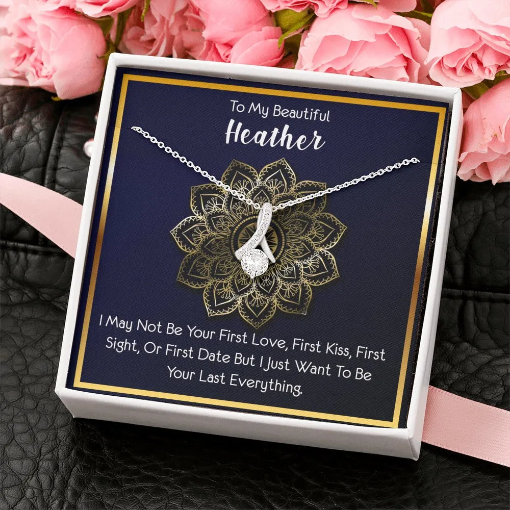Girlfriend Wife Custom Name Necklace, Alluring Beauty Necklace