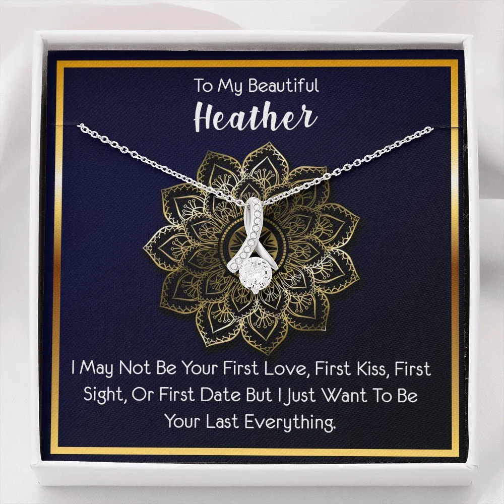 Girlfriend Wife Custom Name Necklace, Alluring Beauty Necklace