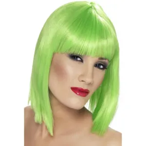 Glam Wig - Neon Green, Short