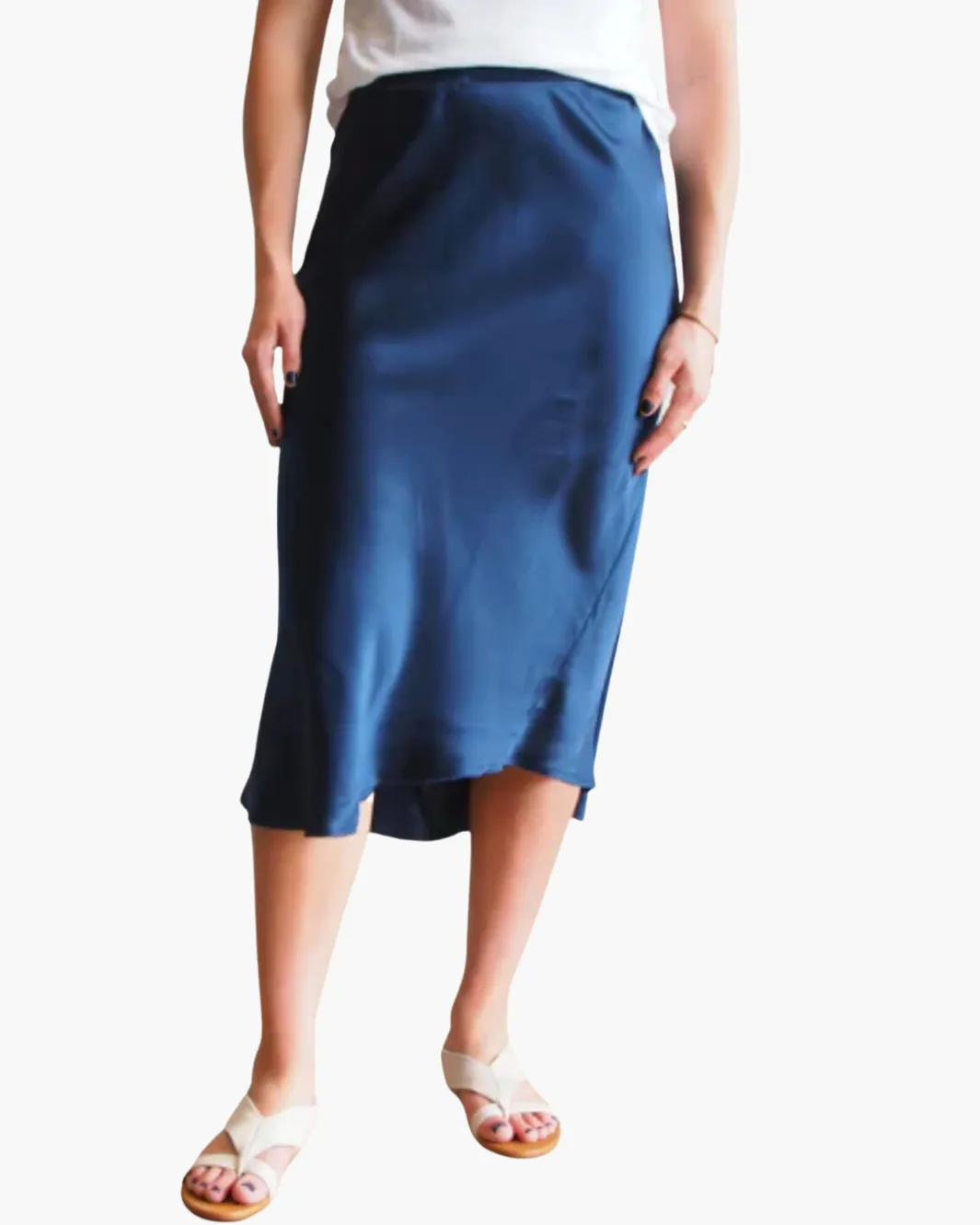 GO LUXE BIAS SKIRT IN ATLANTIS
