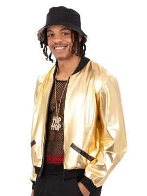 Gold Hip Hop 90's Tracksuit Jacket