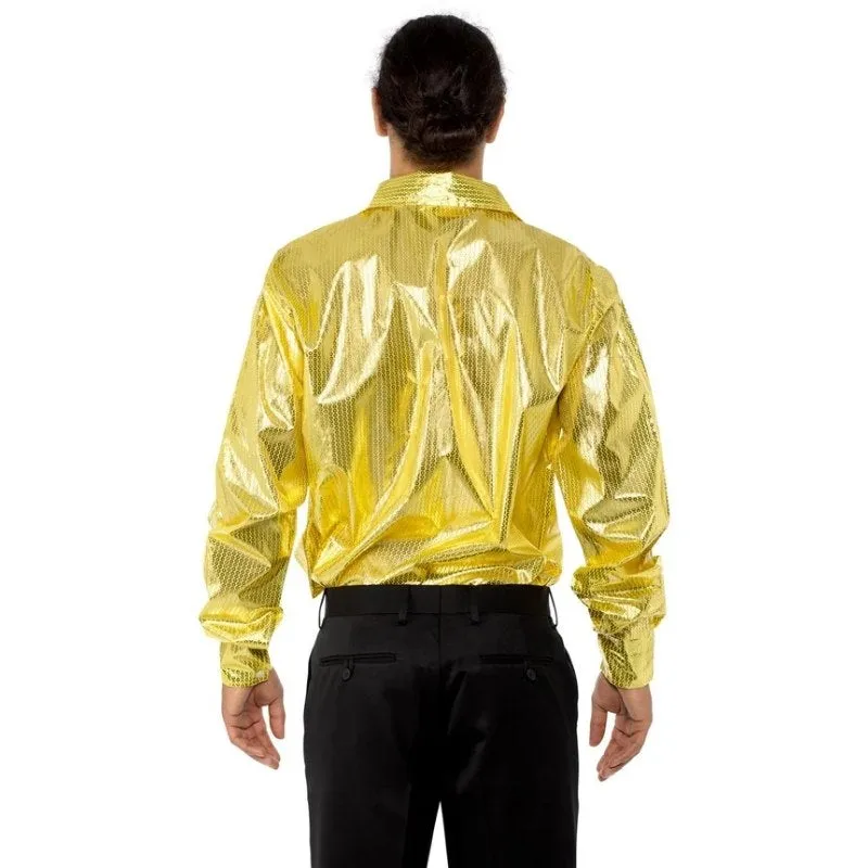 Gold Sequinned Disco Shirt