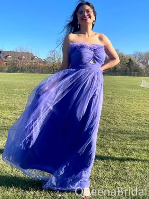 Gorgeous Strapless A-line Long Party Dress Prom Dresses ,WGP1857