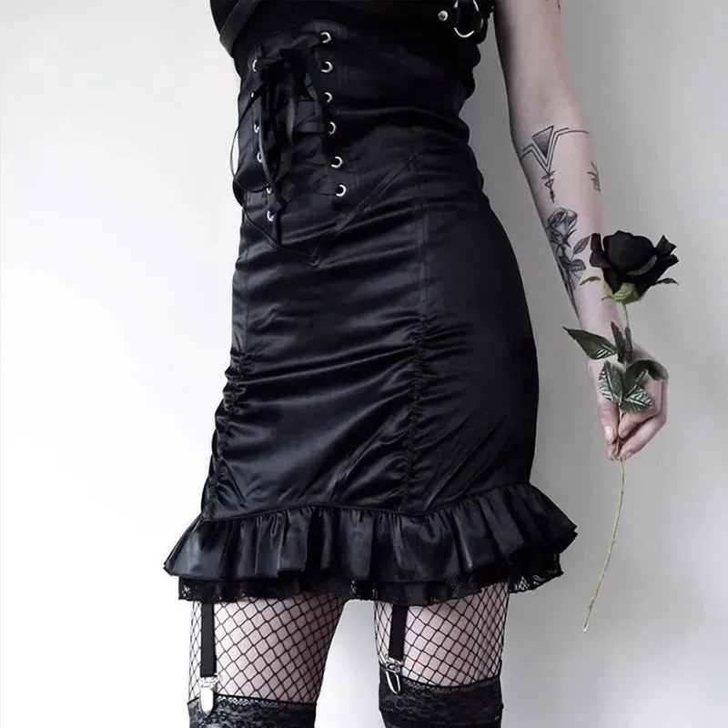 Gothic Pencil Punk Skirt