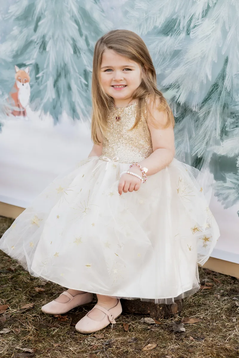 Great Pretenders Glam Party Gold Dress, Size 5-6