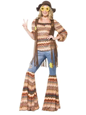 Harmony Hippie Costume Multi-Colored