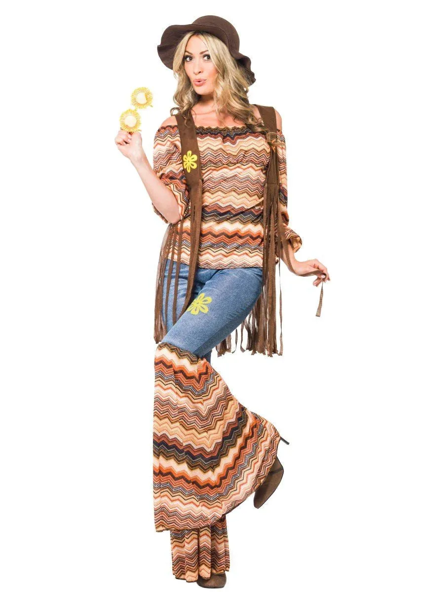 Harmony Hippie Costume Multi-Colored