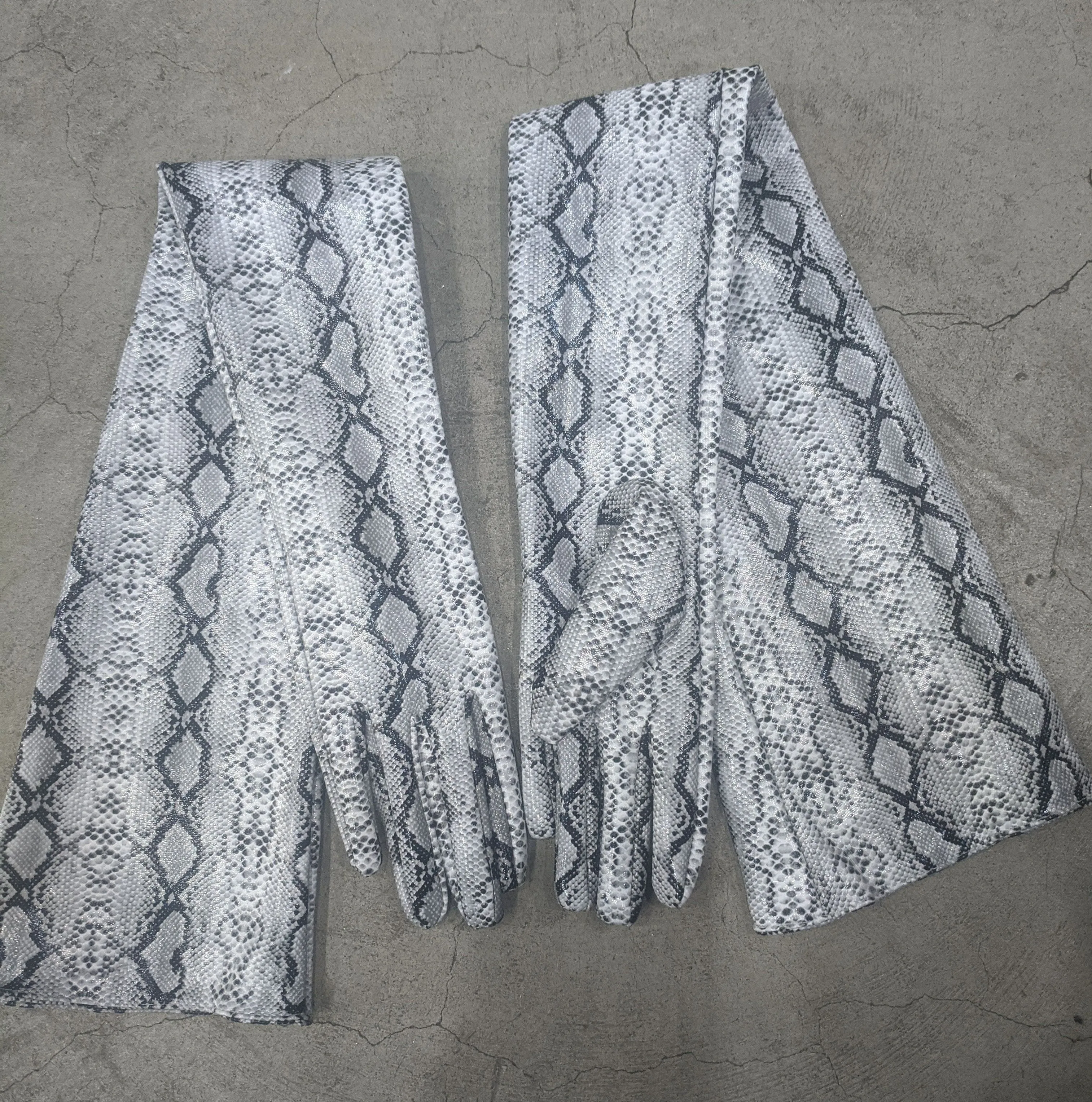 High Shine PVC Opera Length Gloves