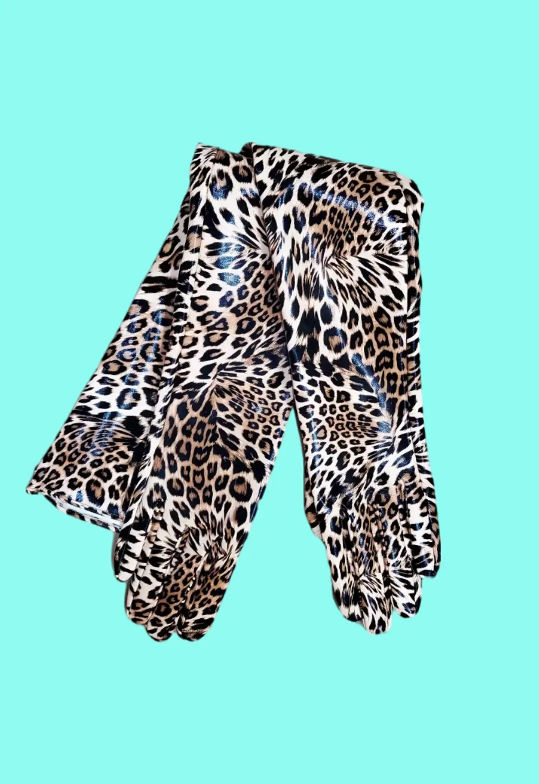 High Shine PVC Opera Length Gloves