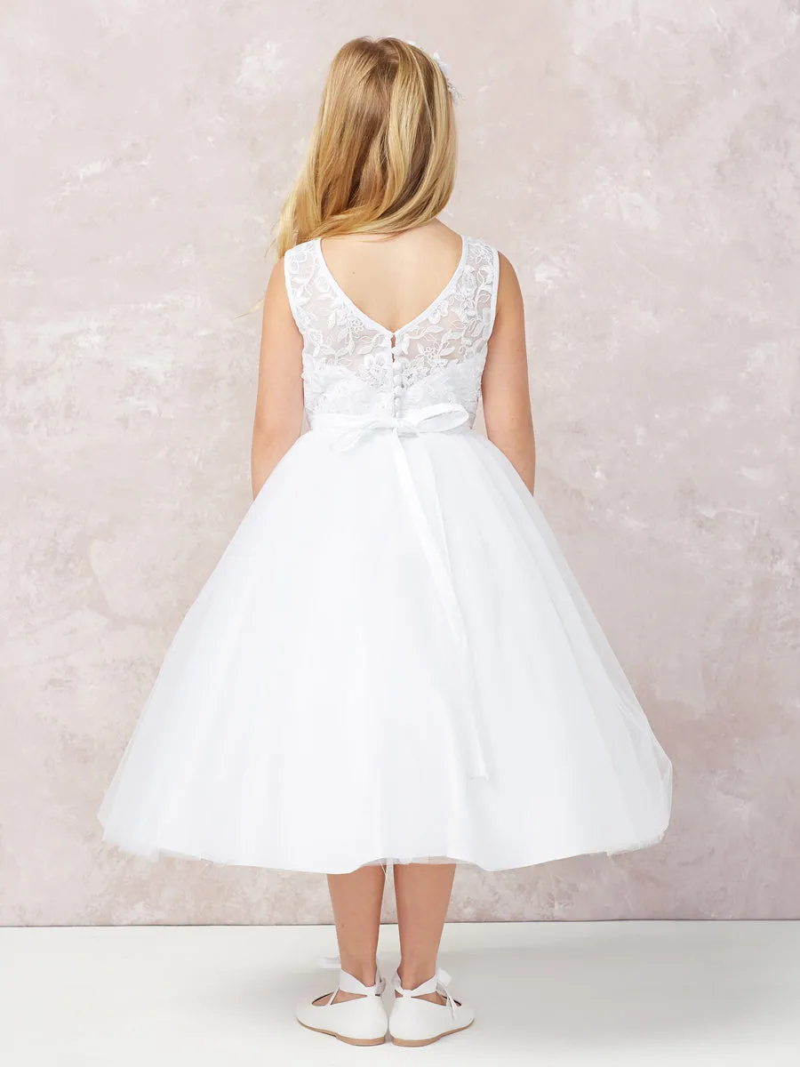 Illusion Neckline Dress 5747/5747B