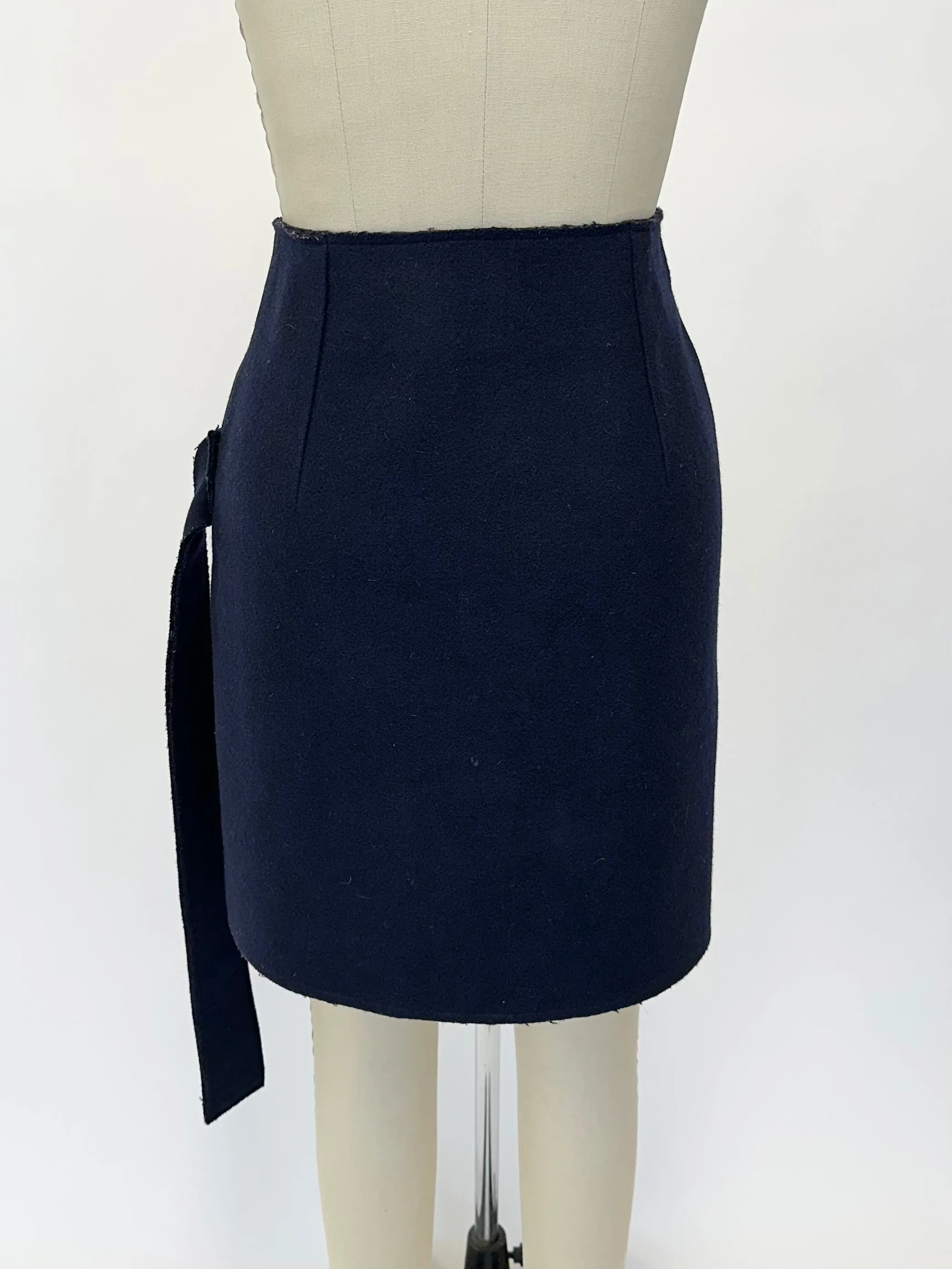 Jacquemus Wool Grommet Skirt