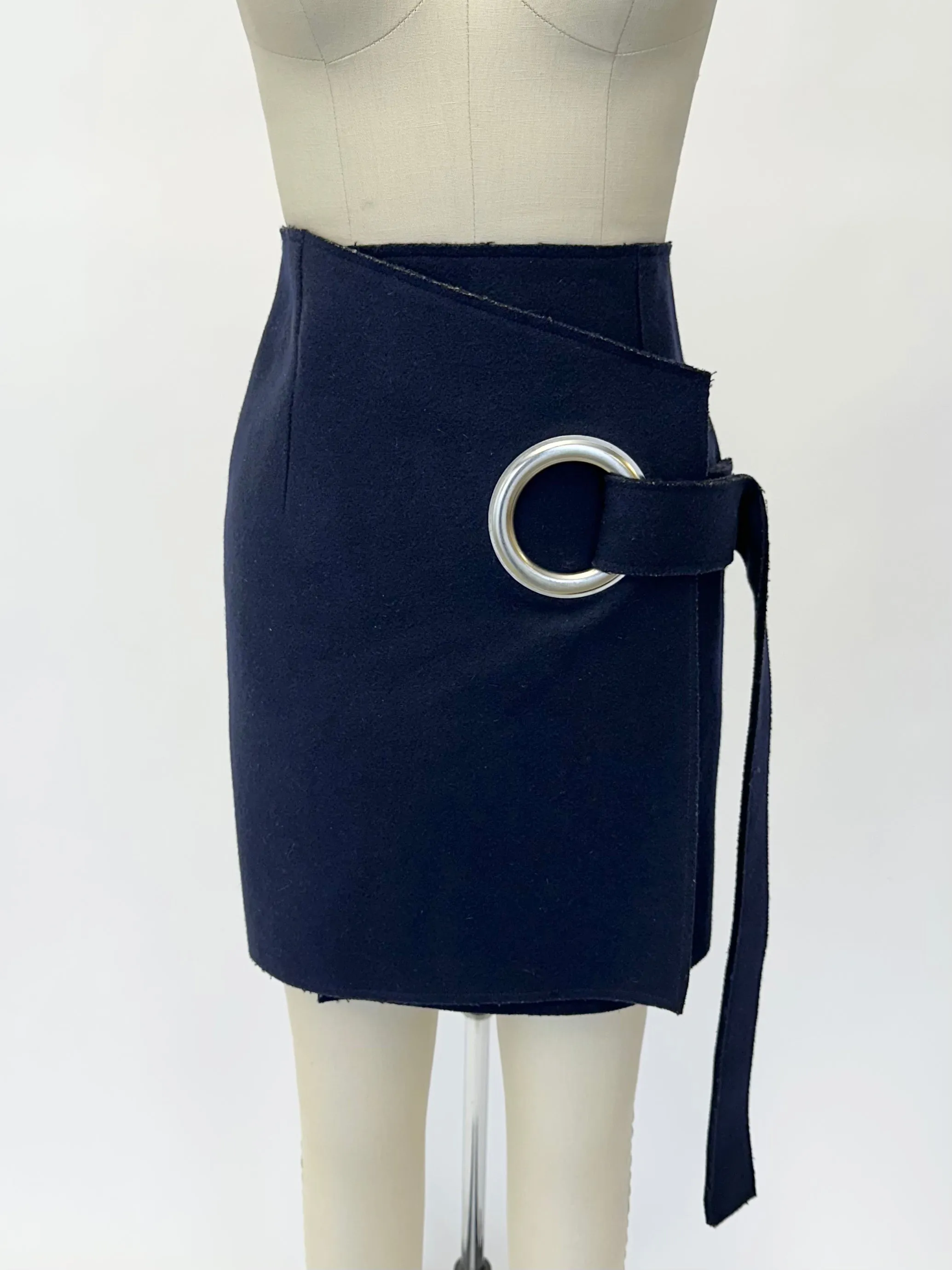 Jacquemus Wool Grommet Skirt