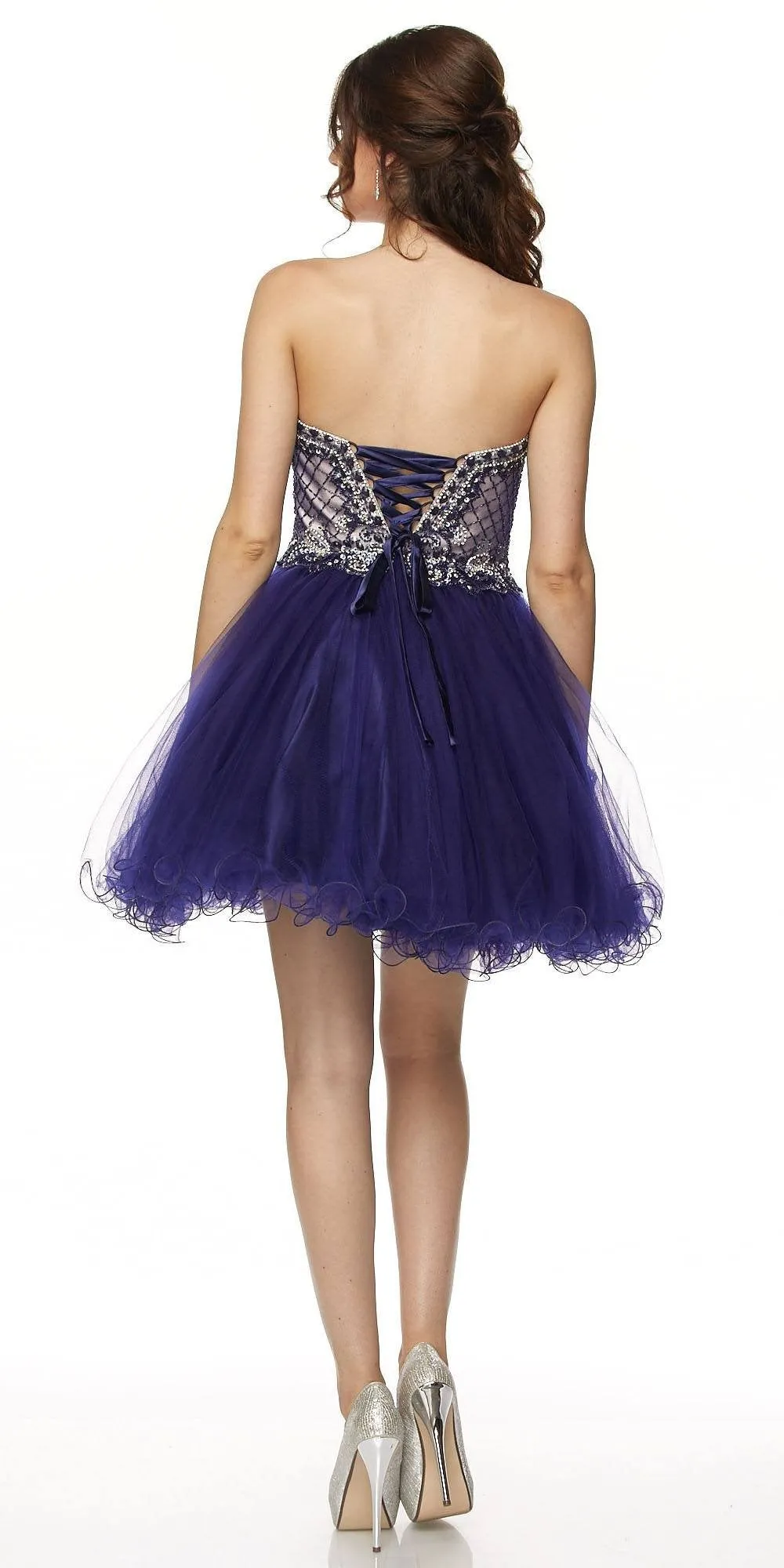 Juliet 778 Sweetheart Neckline Corset Back Dress