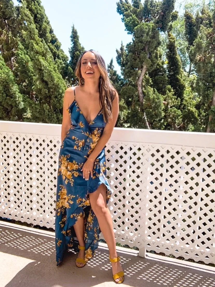 Kristin Floral Print Maxi Dress