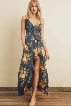 Kristin Floral Print Maxi Dress