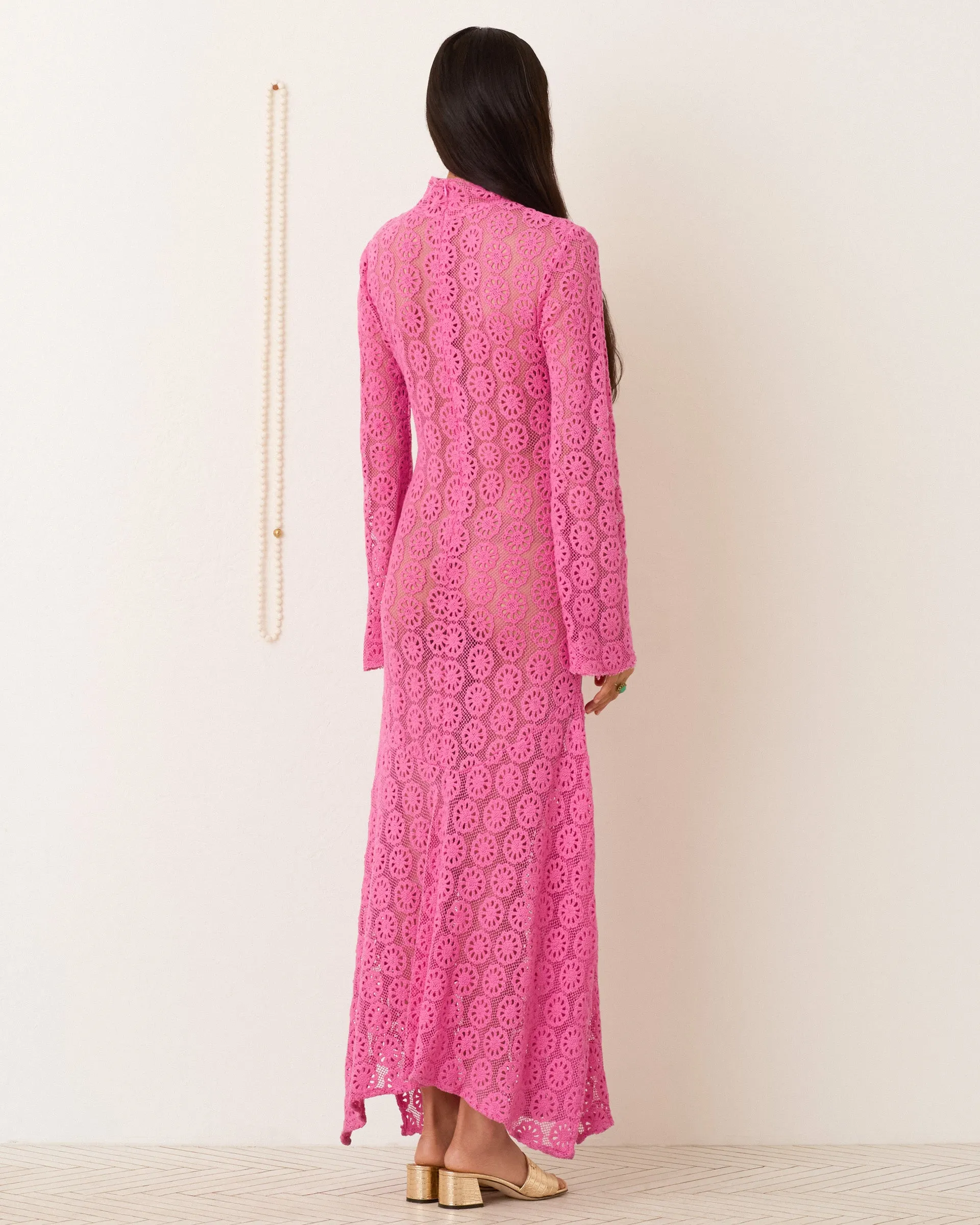 Laila Fuschia Daisy Dress