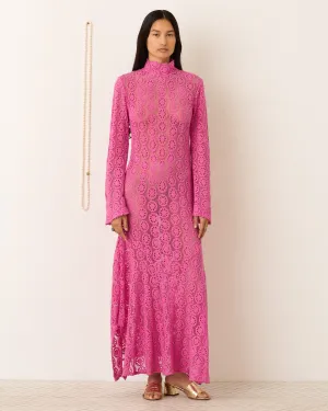 Laila Fuschia Daisy Dress