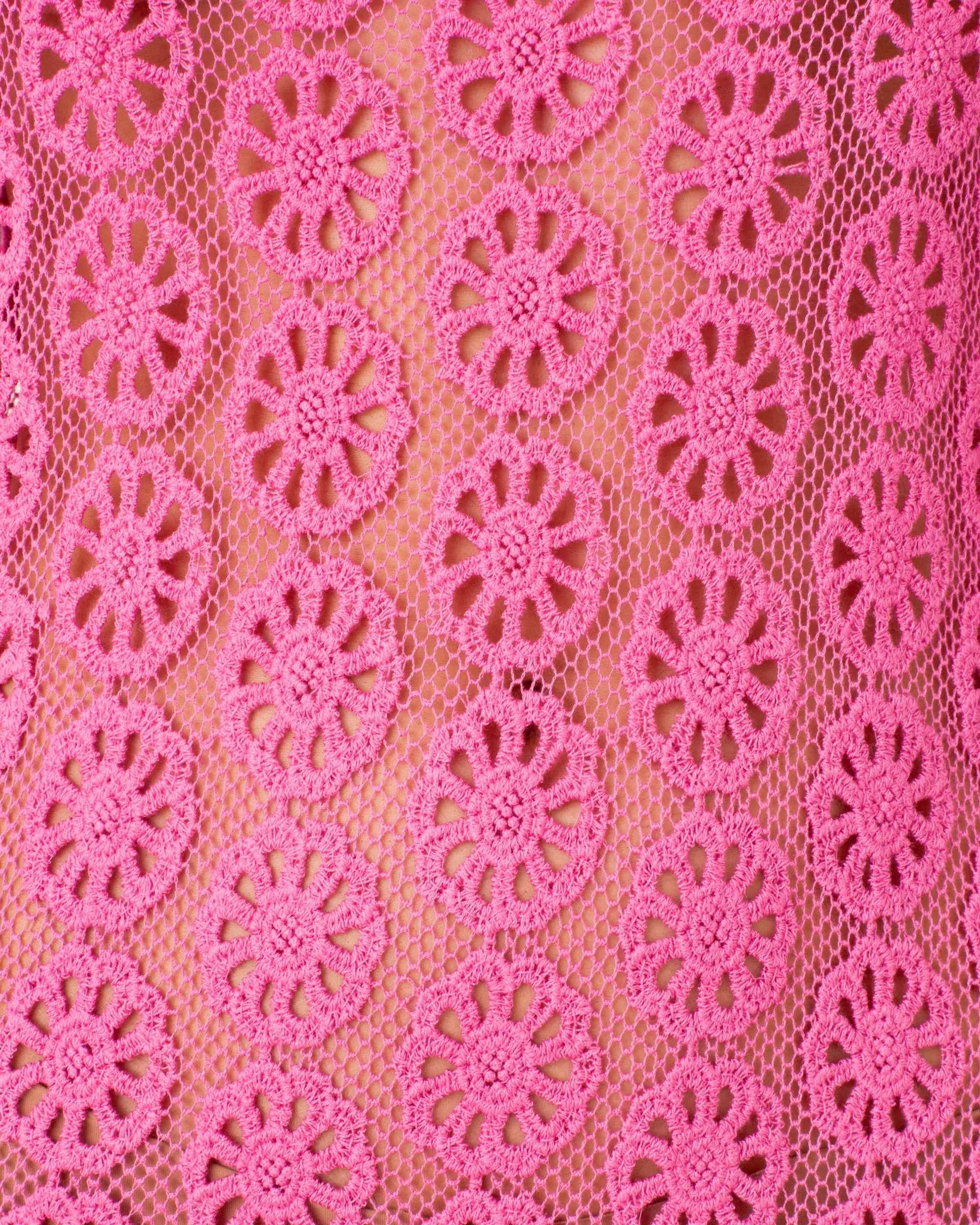 Laila Fuschia Daisy Dress