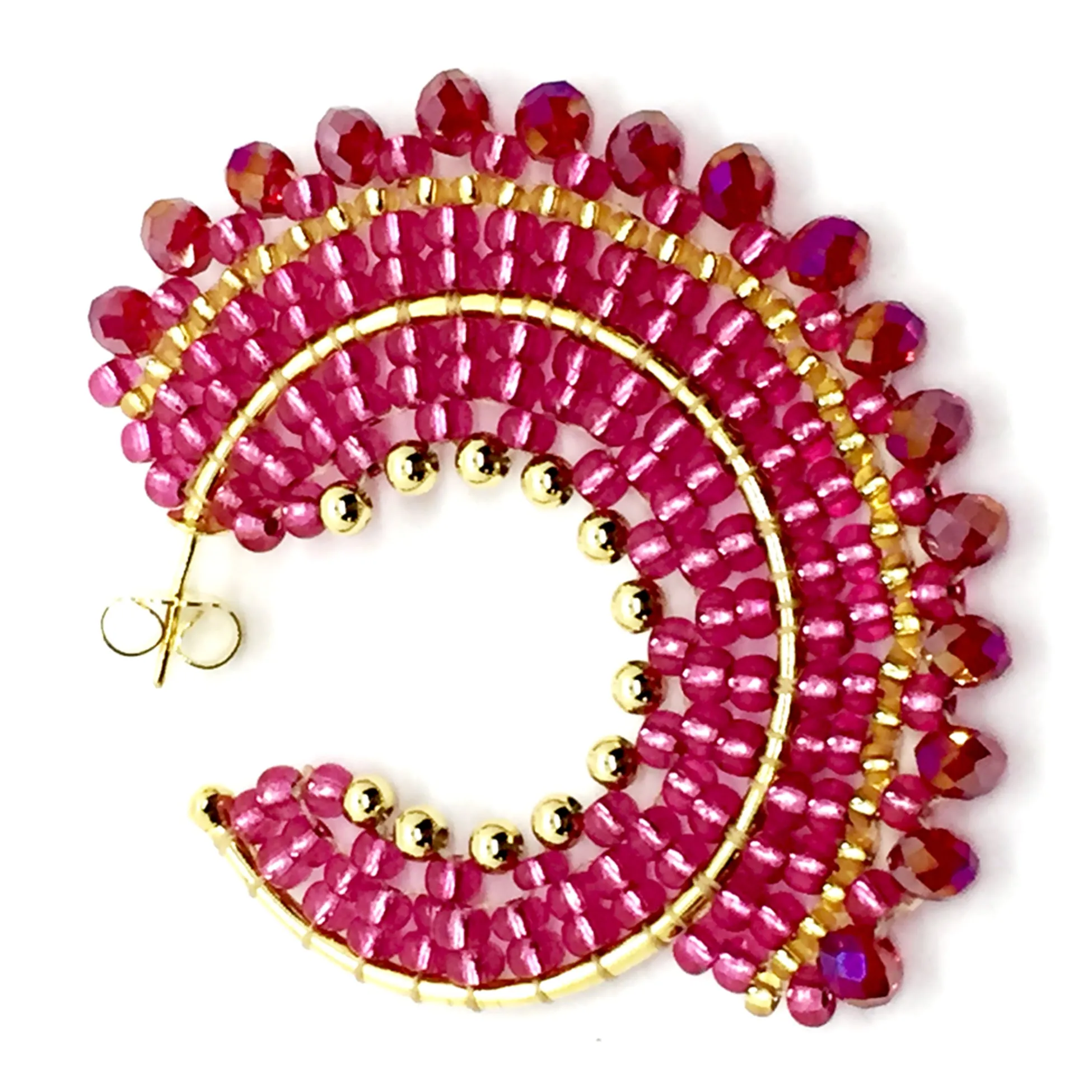 Libia: Fuchsia Rondelle
