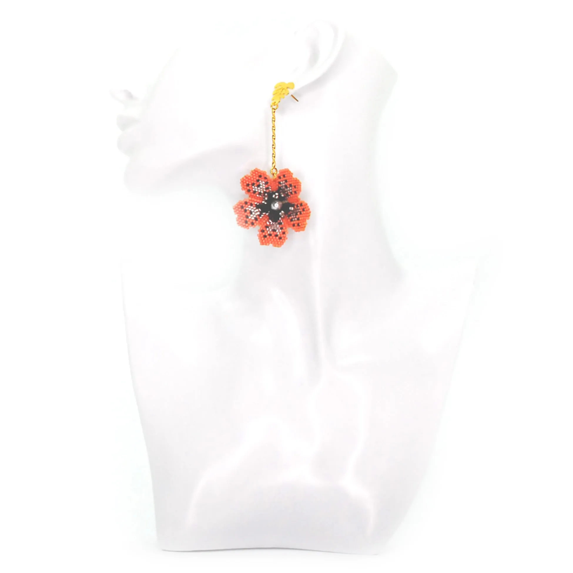 Libia: Pink Czech Delica Flower