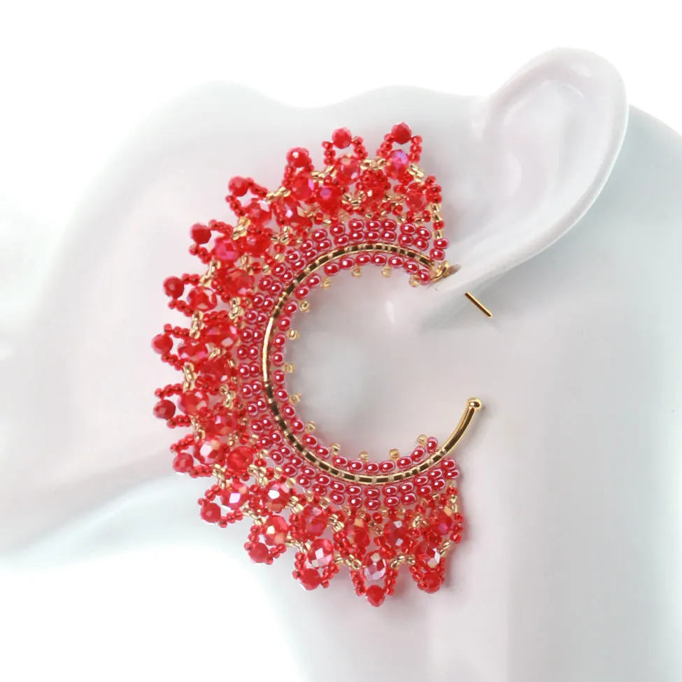 Libia: Red Fantasy Earrings