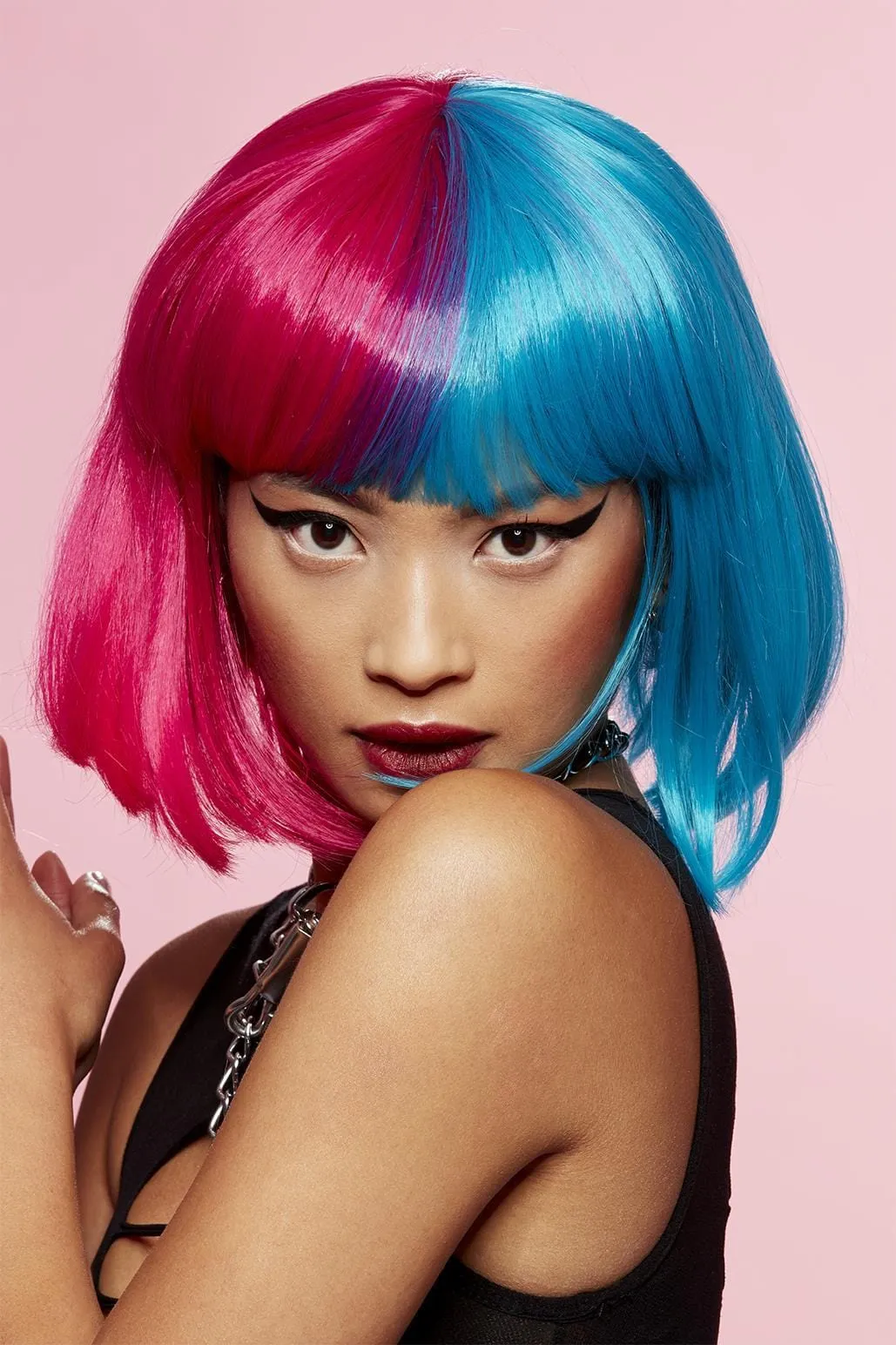 Manic Panic Blue Valentine Glam Doll Wig