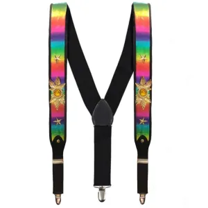 Mardi Gras Rainbow Bling Braces