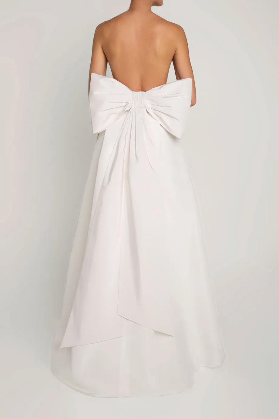 Margaret Silk Faille Jumpsuit with Convertible Skirt