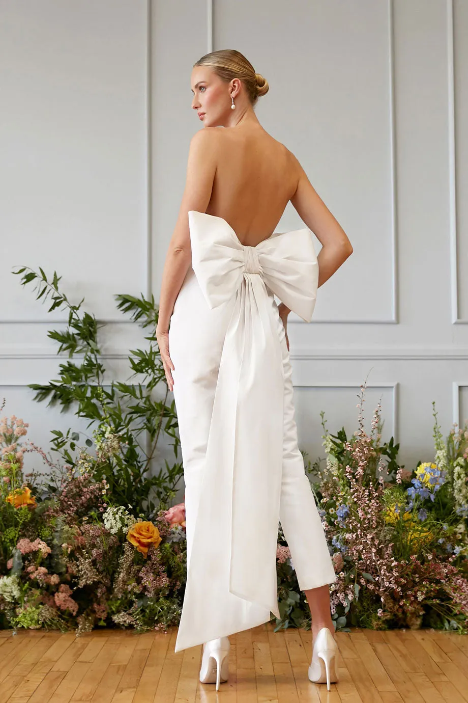 Margaret Silk Faille Jumpsuit