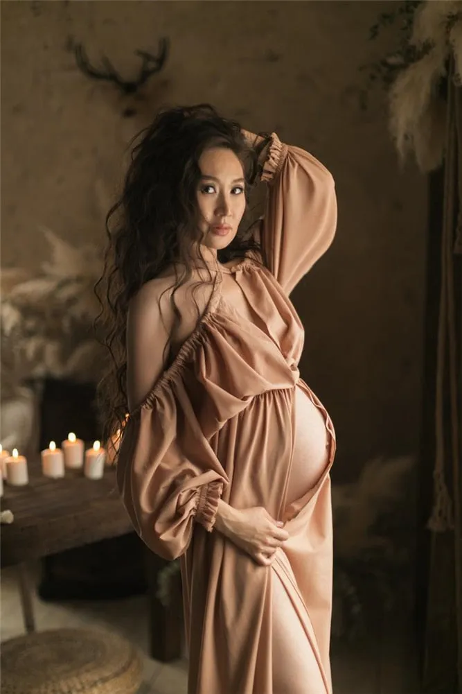 Maternity Dress for Photo shoot or Baby shower Photo Shoot Trending Now