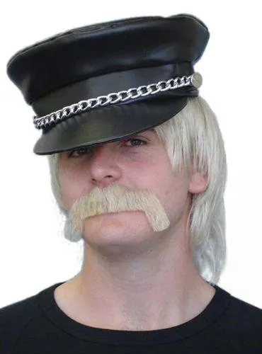 Merv Blonde Handlebar Moustache Costume Stick-on Mo