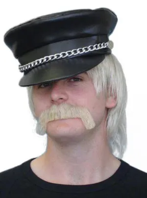 Merv Blonde Handlebar Moustache Costume Stick-on Mo