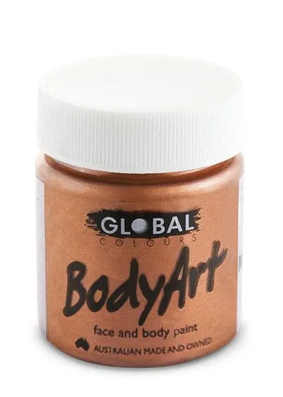Metallic Copper Face and Body Paint