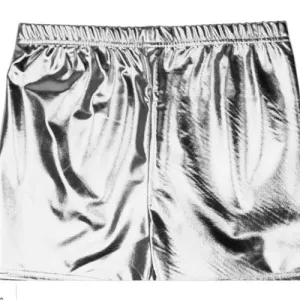Metallic Shorts - Silver
