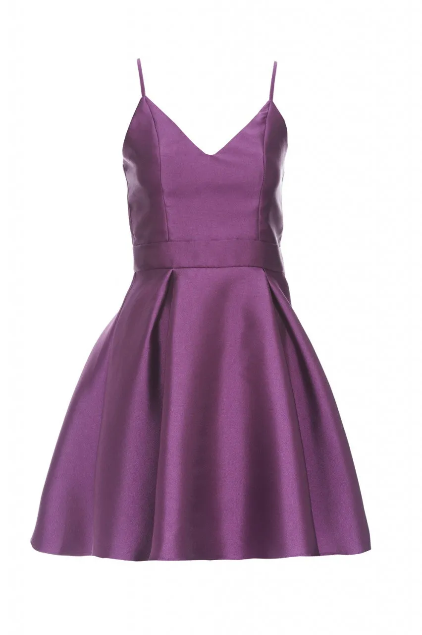 Metallic  Skater Dress