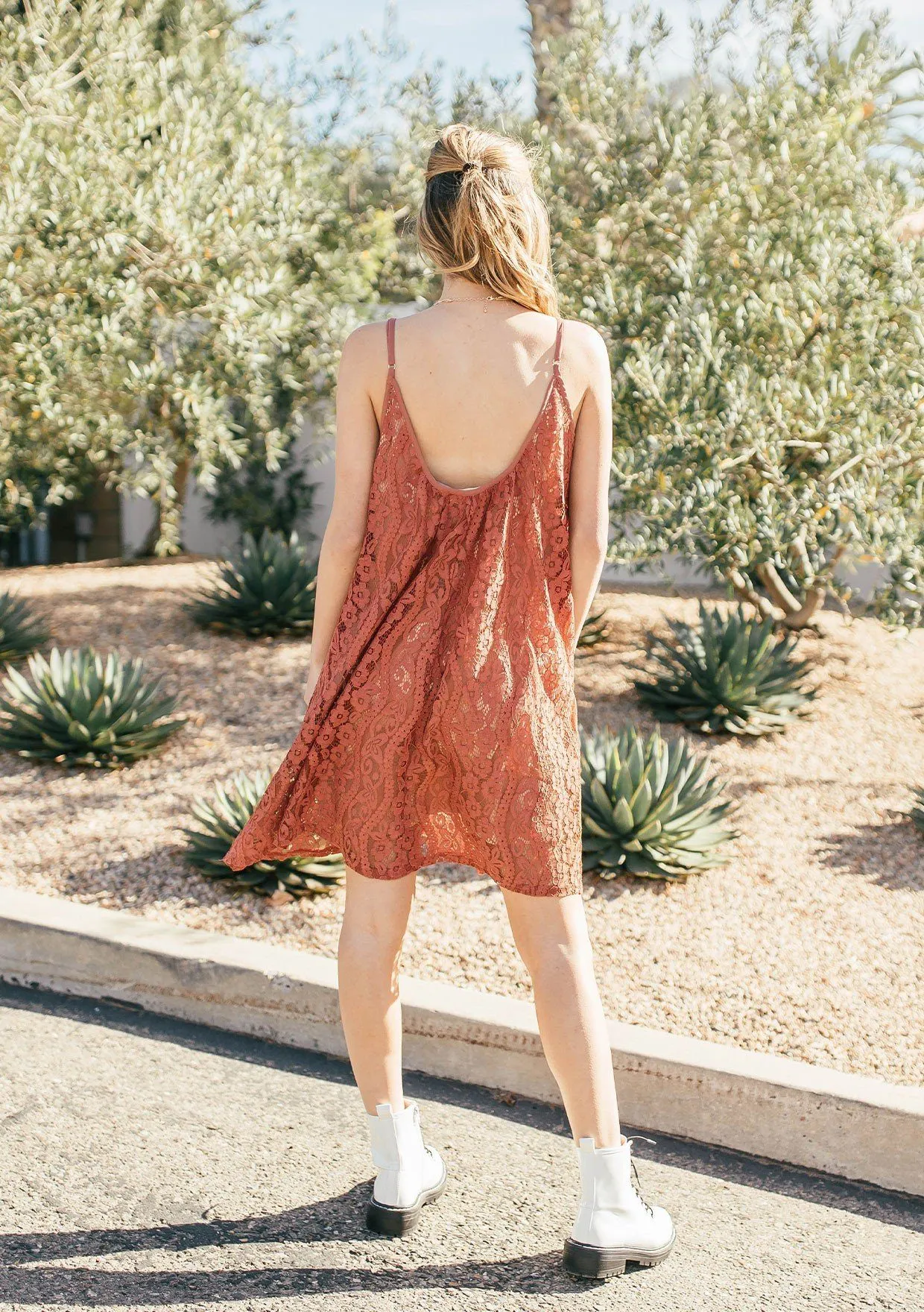 Mood For Love Sleeveless Lace Mini Dress