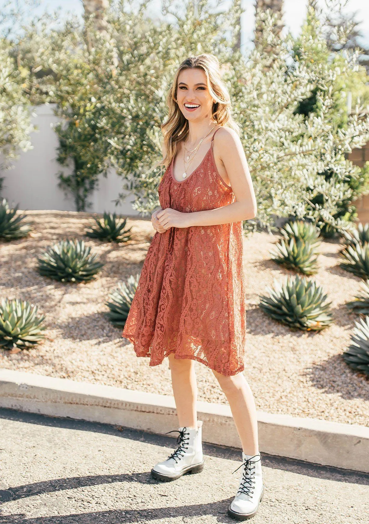 Mood For Love Sleeveless Lace Mini Dress