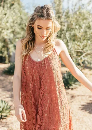 Mood For Love Sleeveless Lace Mini Dress
