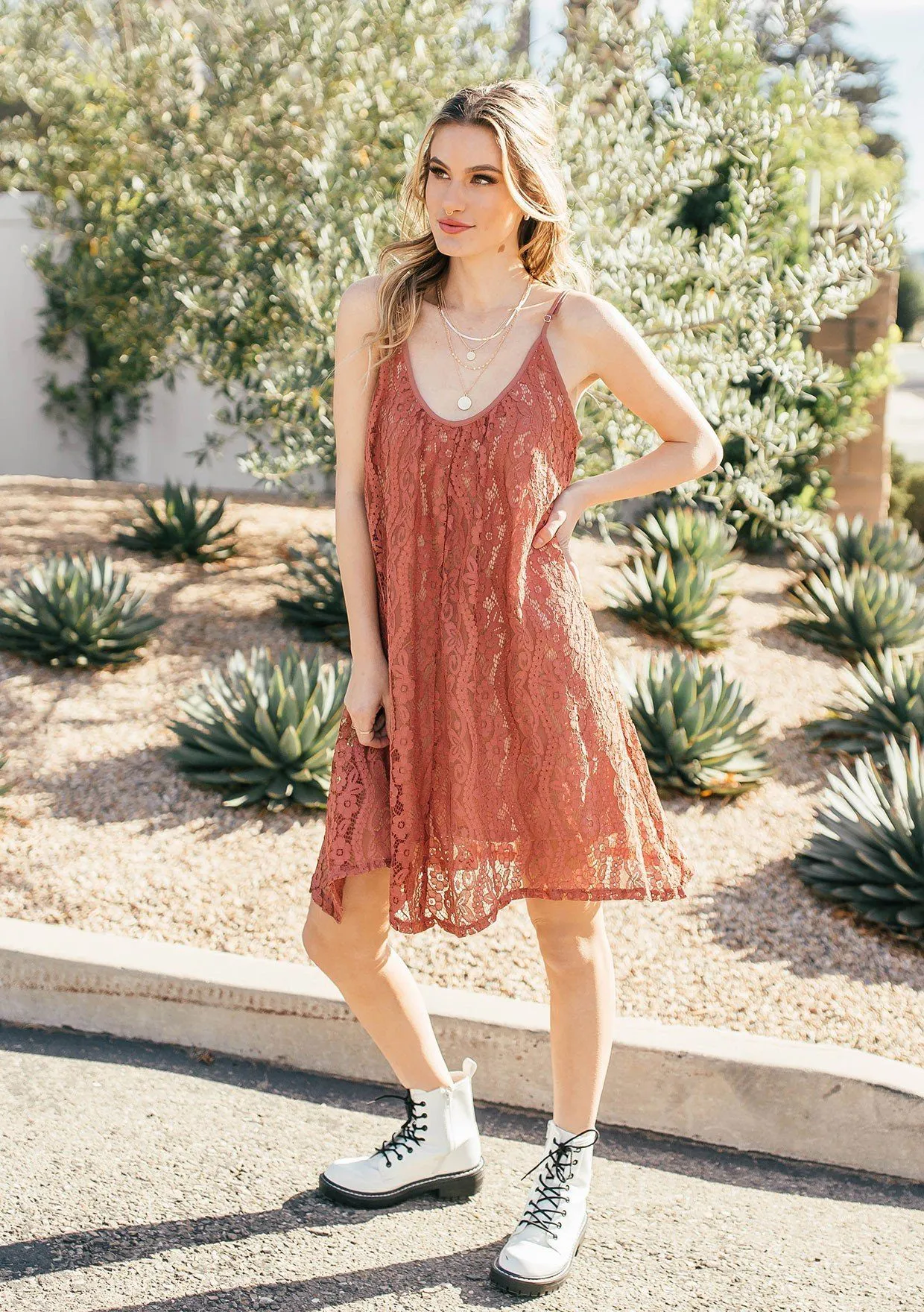 Mood For Love Sleeveless Lace Mini Dress