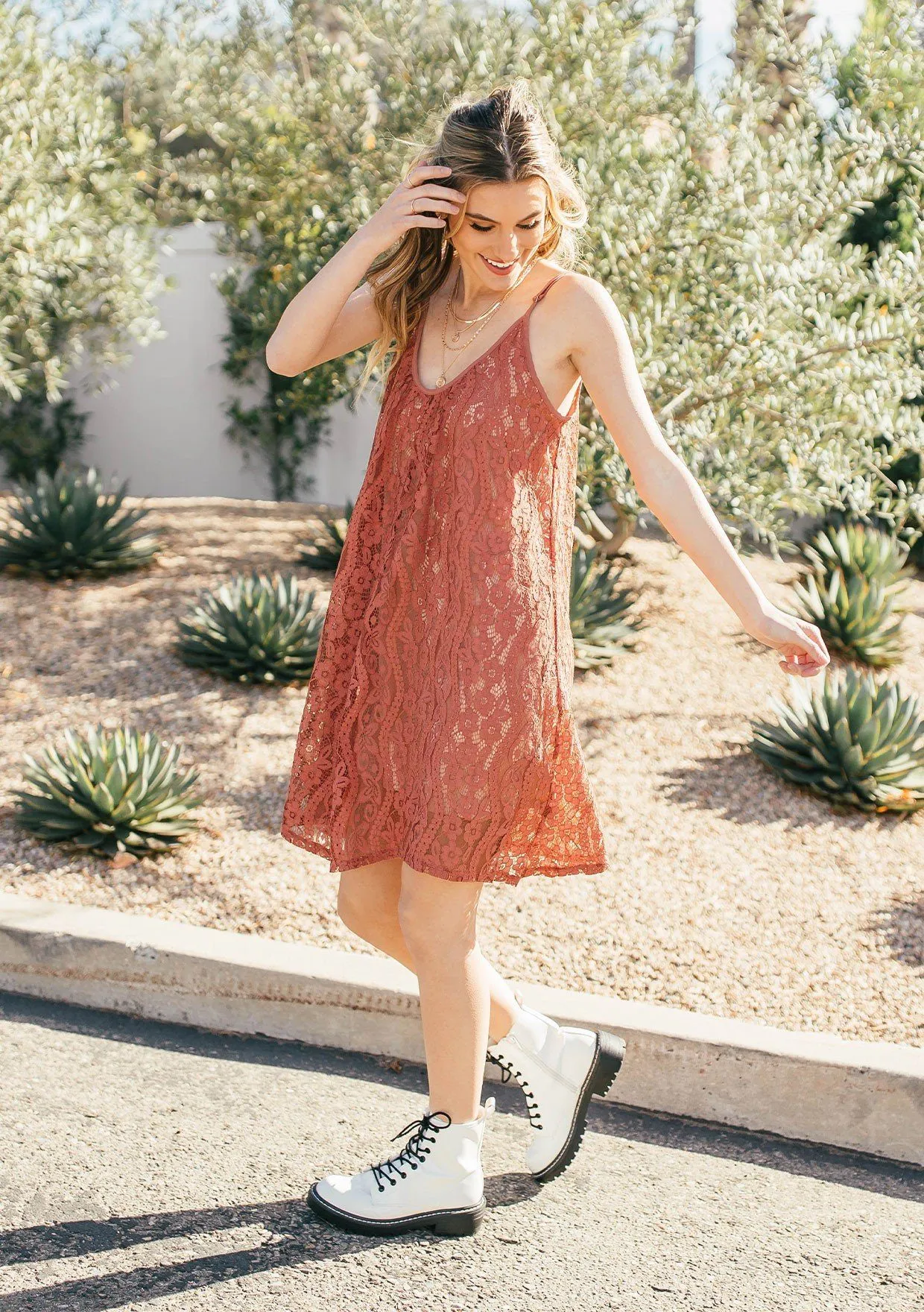 Mood For Love Sleeveless Lace Mini Dress
